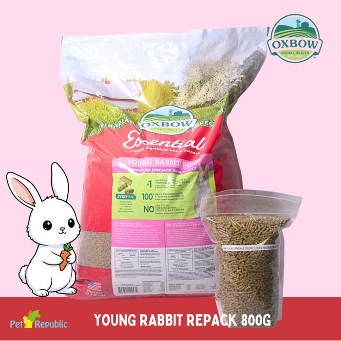 Gambar OXBOW Makanan Kelinci Essentian Young Rabbit REPACK 800g dari Pet Republic Indonesia Kota Administrasi Jakarta Utara Tokopedia