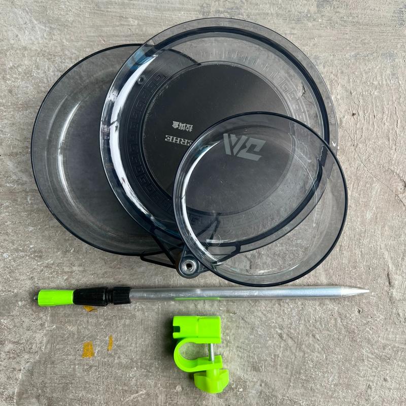 Khay Đựng Mồi Câu Cá 3 Tầng Rrong Suốt Đường Kính: 17.2cm