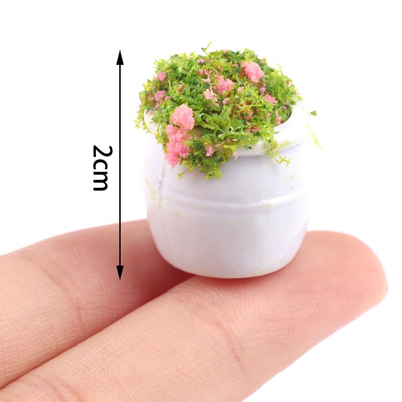 Product Introduction of [zfe]1:12 Dollhouse Mini Furniture Accessories Mini Green Plant Bonsai Flower Pots 22