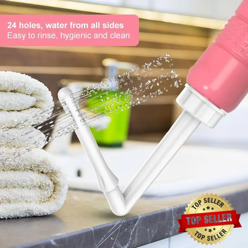 2 in 1 Travel Bidet Bottle, 2 Counts/set Portable Bidet for Travel, Personal-Hygiene Cleaning Tool for Women, Postpartum Care Bottle 7