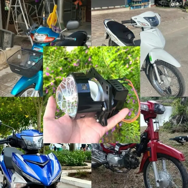 Pha Đèn Led Wave , dream , ex150 , wave Nhỏ Lắp Wave 50-100-110 Từ năm 2006 Tới 2025 Công Xuất 24w  Bảo Hành 24 Tháng lỗi Đổi mới