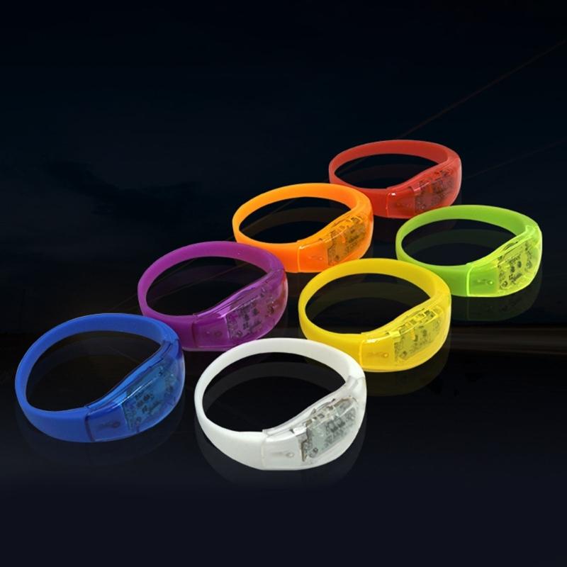 Ker Light Up Wristband Colorful LED Glow Bracelet Flashing Sports Wristband for Concerts Sports Christmas Kid Birthday Party 0
