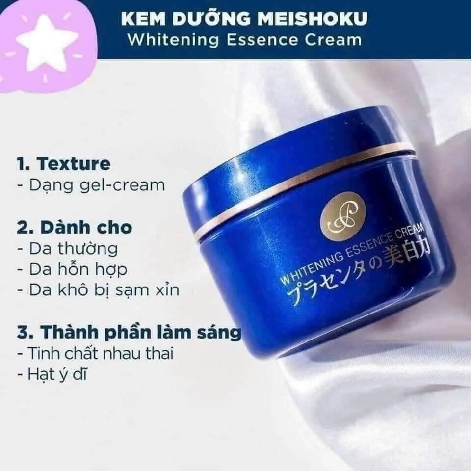 Kem dưỡng MEISHOKU nhật bản kem có tinh chất dưỡng ẩm tối ưu tạo độ đàn hồi cho da giúp tái tạo và làm sáng da Skincare Làm Đẹp Da Dưỡng Ẩm Da Nữ Collagen Women