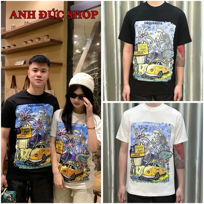Áo Phông D.Q.S Hoạ Tiết Oto Boy Hàng Siêu Cấp Chất Cotton Cao Cấp Hottrend 2025