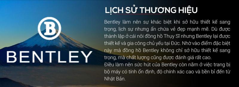Product Introduction of Đồng hồ đeo tay nam Bentley BL2340-20MWBI-S-DMS-D máy pin chính hãng, vỏ và dây thép không gỉ đính đá, kính Sapphire 6