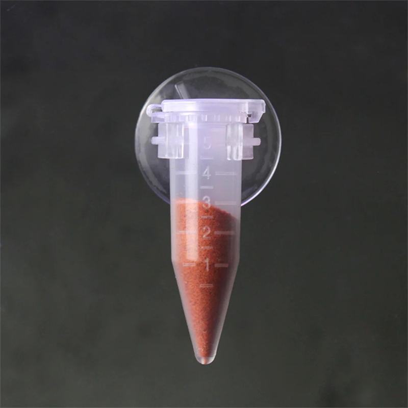 Product Introduction of เครื่องให้อาหารปลา อัตโนมัติ เหมาะสำหรับน้ำเค็มและกุ้งและปลา สีแดง เครื่องให้อาหารปลาแบบลึก ถ้วยกรวยลึก เครื่องมือให้อาหารตู้ปลา มีให้เลือกใน 2/4 ชิ้น 18