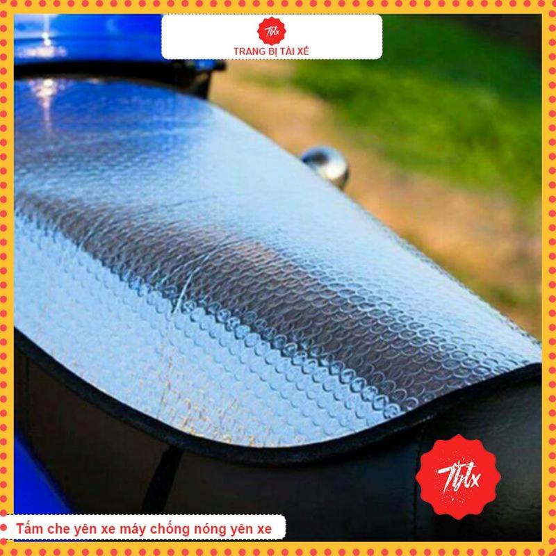 Tấm che nắng yên xe máy 80cm x 35cm cách nhiệt chống nắng nóng bỏng miếng che nắng yên xe máy tráng bạc dày dặn -CHEYEN
