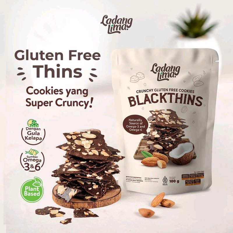 Paket Nyoklat Gluten Free Cookies Ladang Lima Almond Singkong 1
