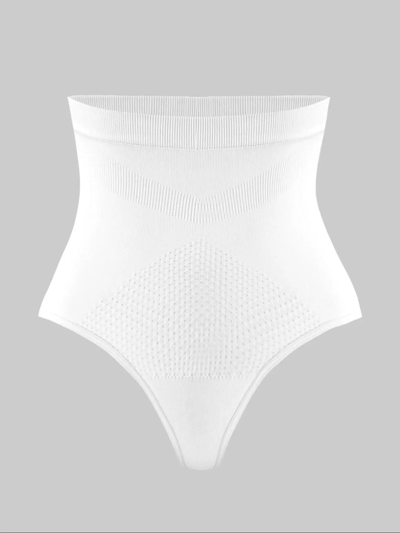 Women's Solid High Waist Seamless Panty, Tummy Control Butt Lifting Briefs, Women's Underwear for All Seasons