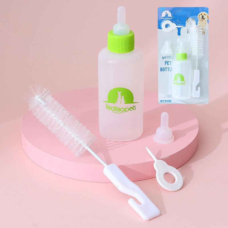 Bộ bình sữa 60ml choPet đồ dùng cho chó và mèo sơ sinh máy chuyên dùng choPet sơ sinh ăn bát thú hộp đựng