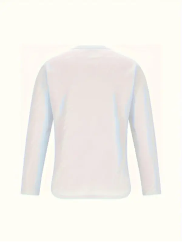 Men's Solid Long Sleeve Tee, Regular Fit Casual Comfy Top for Spring & Fall, Men's Clothes for Daily Wear, Top 1