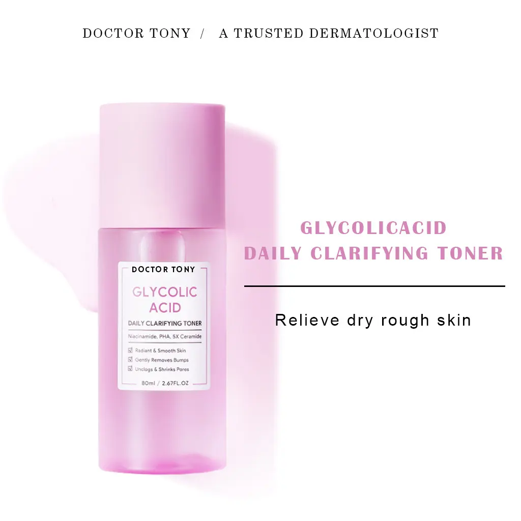Glycolic Acid Daily Clarifying Toner 80ml Niacinamide Skincare