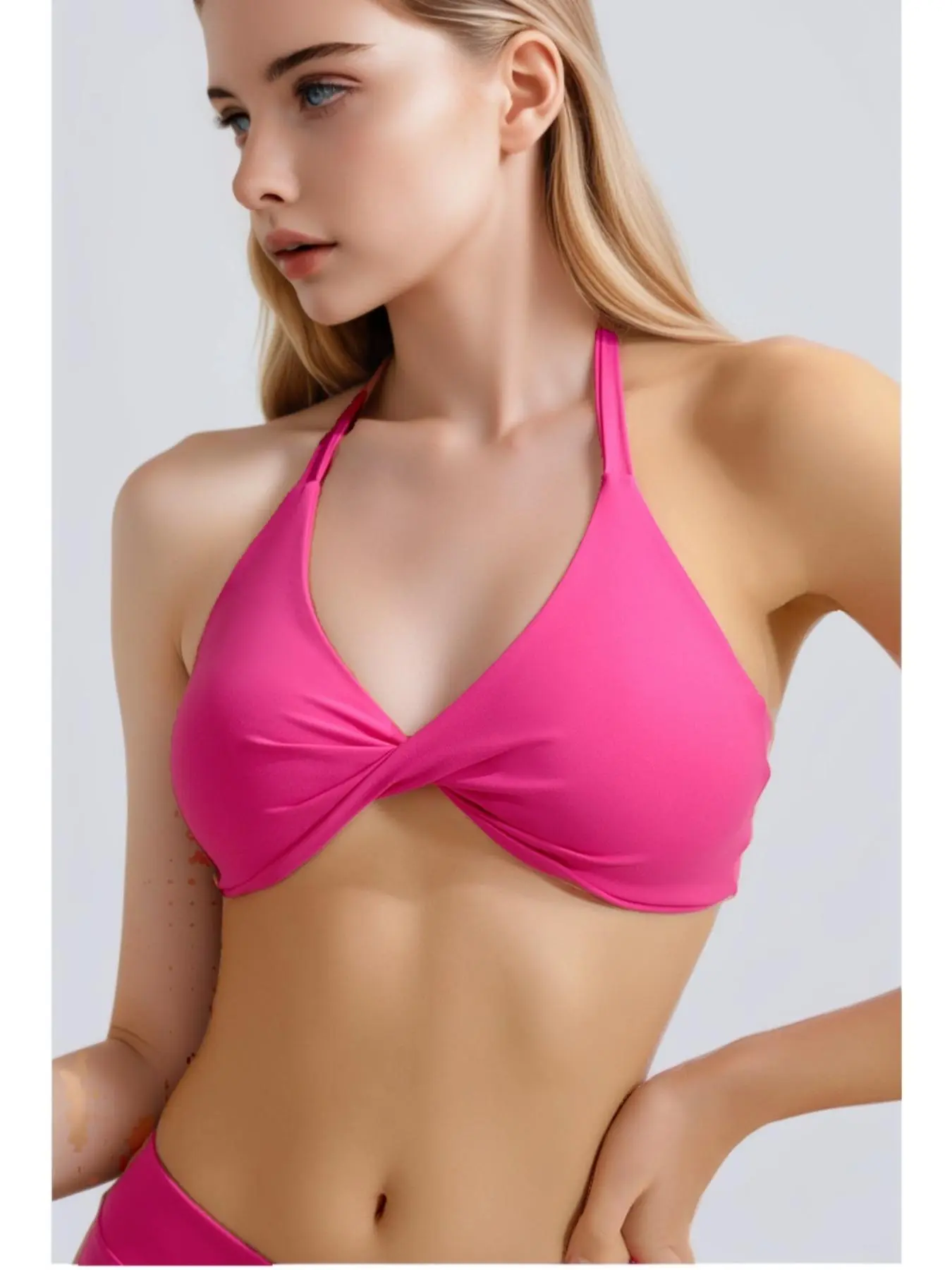 Women's Solid Color Sports Bra, Casual Comfortable Breathable High Stretch Yoga Bra, Ladies Sports Bra for Indoor Outdoor Wear