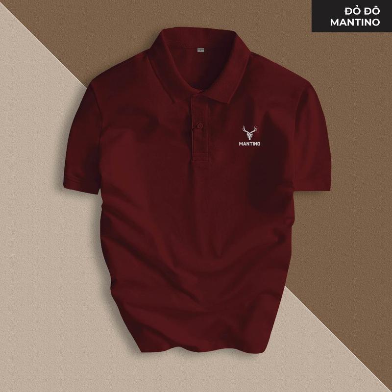 Áo phông MANTINO cổ bẻ BASIC CVC vải cá sấu sang trọng, lịch lãm, thoáng mát Menswear Shirt Ngắn Tay Có Cổ