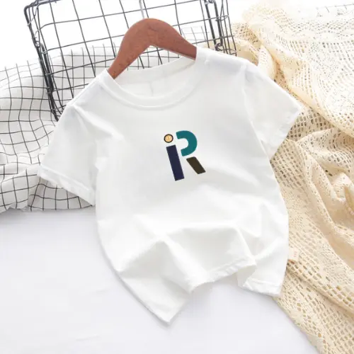 Kaos Anak Huruf R ANK Unisex Untuk Usia 2-12Th Baju Lengan Pendek Oblong Pakaian Anak Anak Cewek Cowok Tshirt Kids Pakaian Atasan Logo DTF COD Katun
