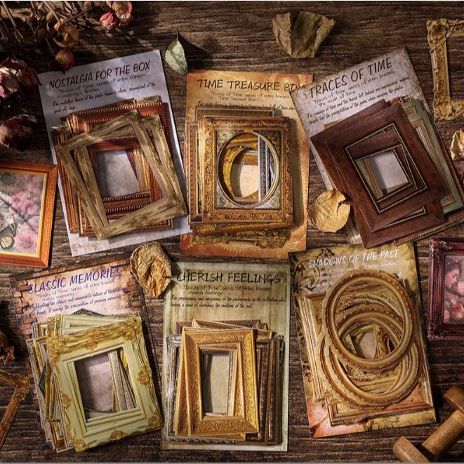 Classic Frame Stickers Set STIKER label Creative Jurnaling Scarpbook ...