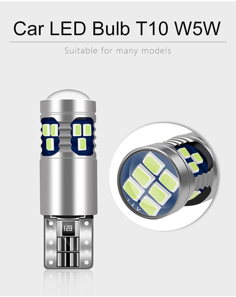 Product Introduction of 2PCS T10 W5W LED Bulbs For Toyota 86 CHR RAV4 Corolla Camry Yaris Cross Hilux Raize Sienna Hiace BZ4X Fortuner Mirai Agya Aqua 4Runner Venza Noah 2002 - 2019 2020 2021 2022 2023 2024 Car Clearance Lights Position Parking Lamps 26
