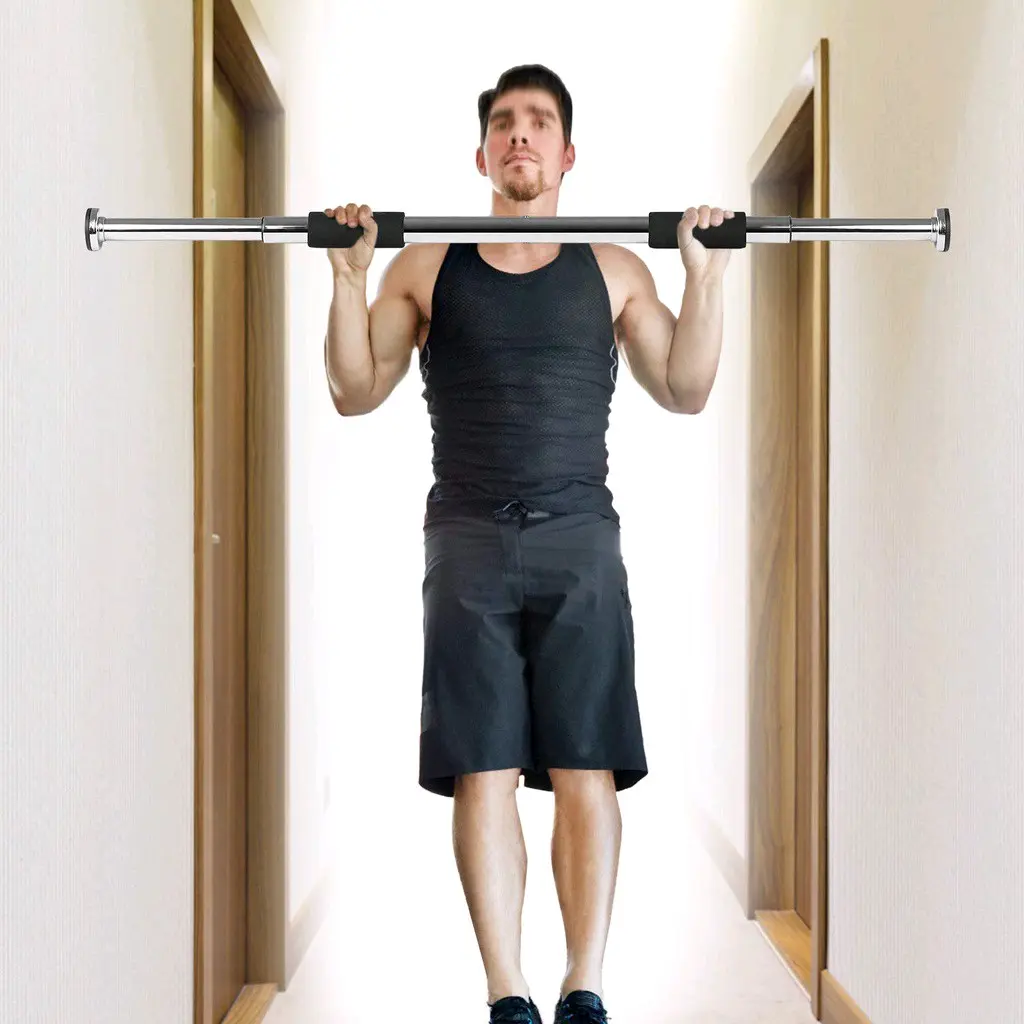 Pull Up Bar Doorway Dipasang Di Palang Pintu, Panjang 62-100cm,  Alat Latihan Akmil dll
