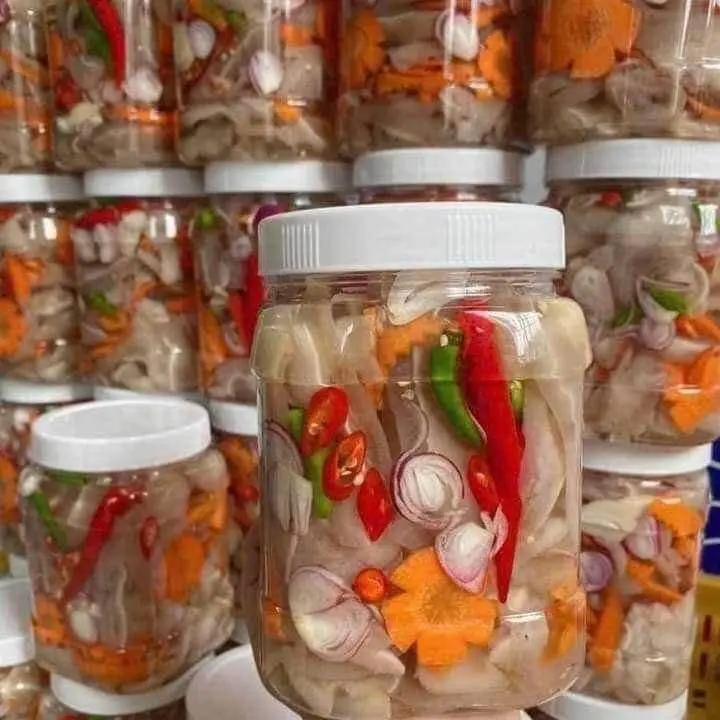 1,1kg tai ( heo )ngâm chua ngọt chuẩn vị nhà làm khẩu vị vừa ăn Snack Sen Ăn Vặt