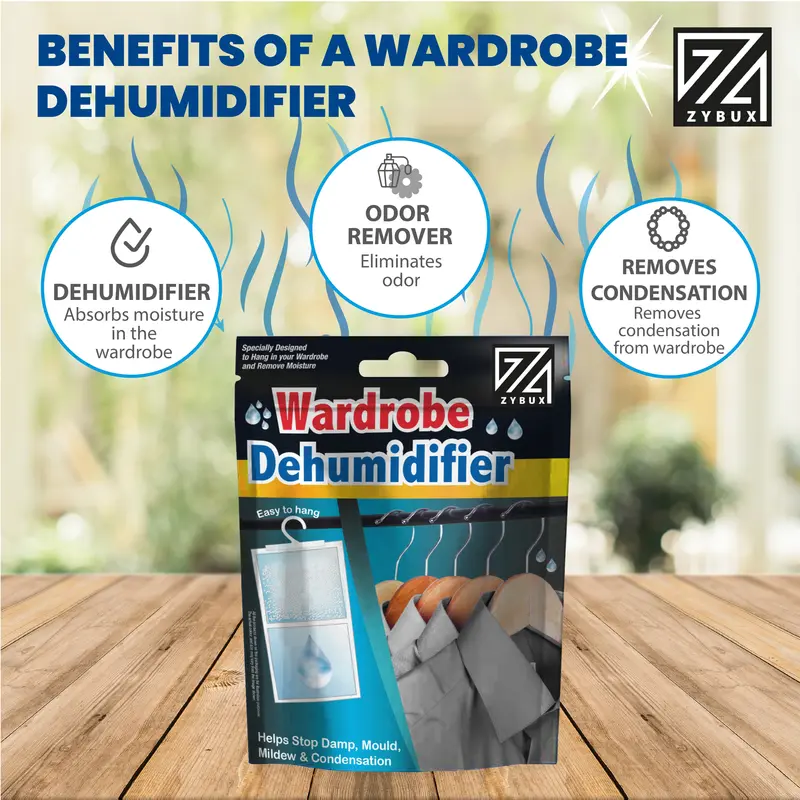 5/10/15/20 Interior Dehumidifier 500ml - for Effective Reduction of Condensation, Mildew and Damp from cupboards, wardrobes, caravans, Boats and Vehicles | Gifts for Christmas 5