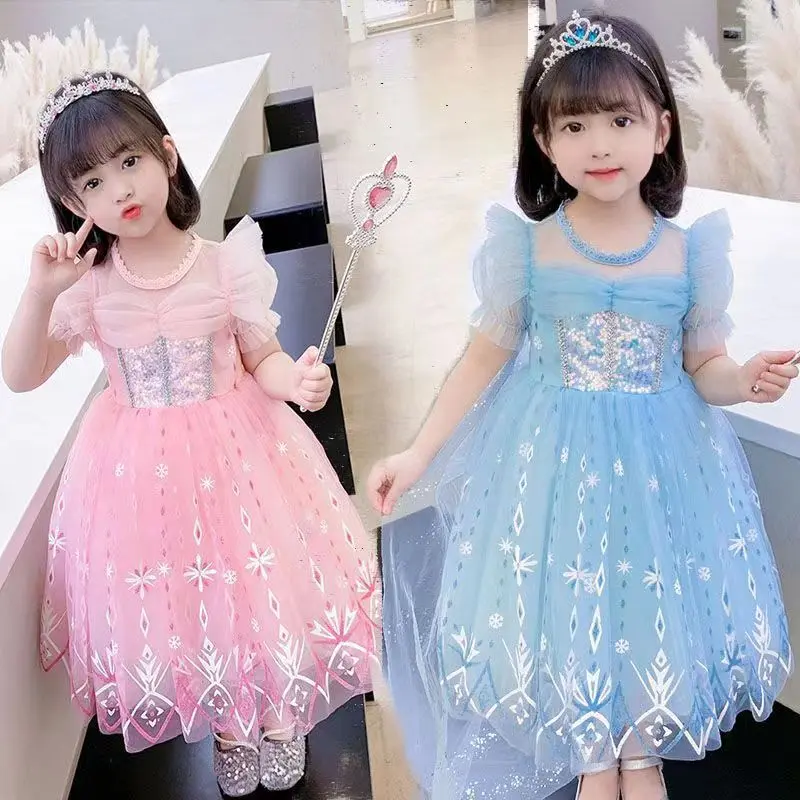 Girls' New Short Sleeve Mesh Dress Baby Fashion Princess Aisha Dress 070 -  TikTok Shop Philippines