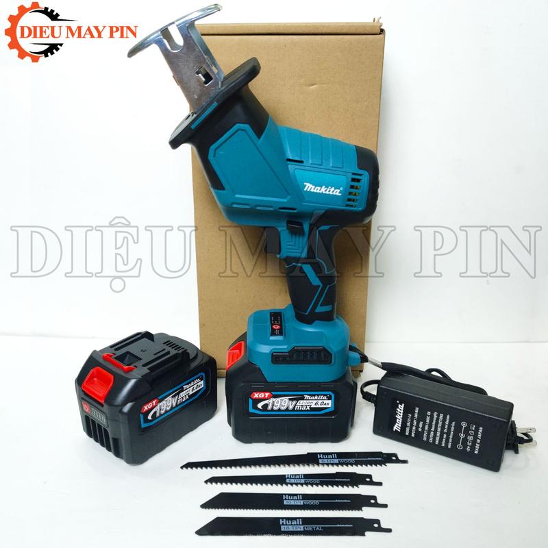 Máy cưa kiếm pin MAKITA - Động cơ lõi đồng 100% - Tặng kèm 4 lưỡi cưa