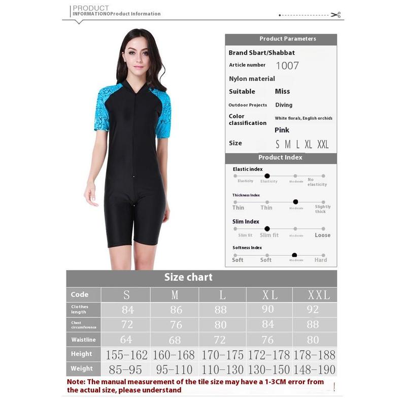 Shark Bart one-piece swimsuit women's professional wetsuit spring and summer sunscreen surf suit men's and women's swimsuit thermal wetsuit 2