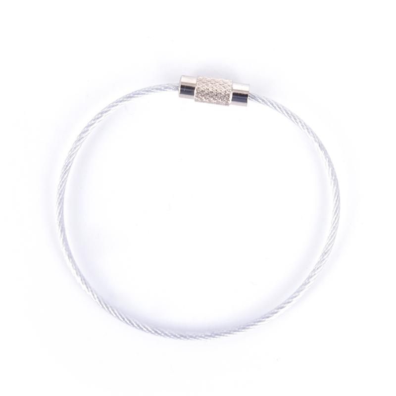 Product Introduction of Wire Keychain Keyring Circle Rope Cable Loop Screw Lock Gadget 22