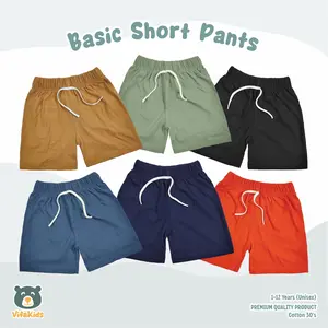 OUTFIT CELANA PENDEK / BOXER ANAK BUAT HARIAN (UNISEX) Katun Polos Fashion baju boss