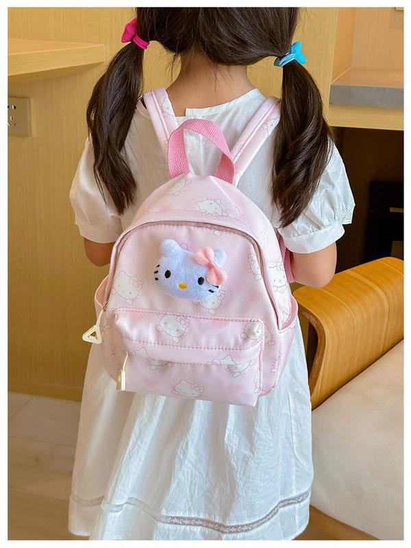 Product Introduction of Girl's Backpack Girls' Schoolbag New Cartoon Backpack Schoolbag Children Kindergarten Pudding Dog Child Cinnamon Dog Baby Going Out Light Backpack 20