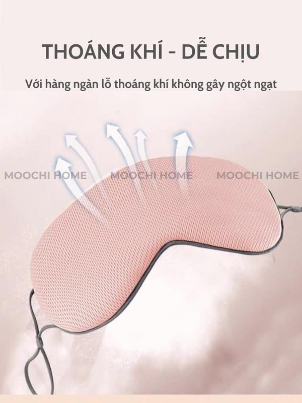Bịt mắt ngủ 2 mặt, miếng che mắt ngủ phù hợp với người làm văn phòng đi tàu xe hoặc người bị mất ngủ 5