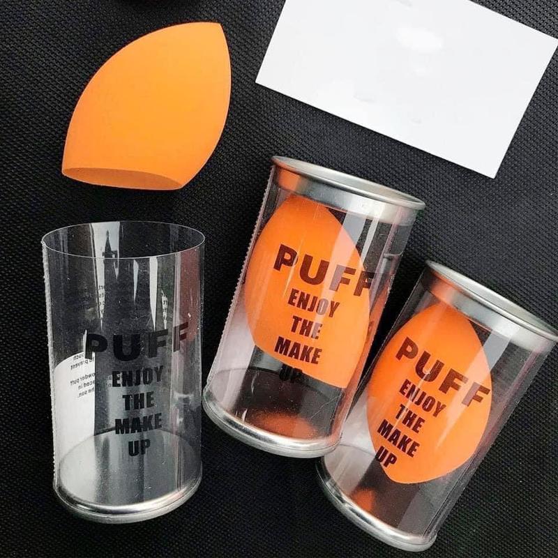  Bông mút tán nền trang điểm PUFF trứng vàng siêu mềm mịn giúp cho tán mượt đều lớp nền trang điểm 