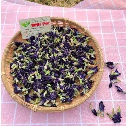 200g Trà Hoa Đậu Biếc Sấy Khô Thơm Sạch Lên màu tự nhiên Nguyên liệu làm bánh làm trà Nguyên Bông Tự Nhiên An Mộc Sắc