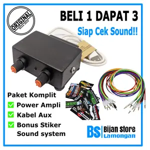 Power Audio Amplifier Ampli Mini Paket Lengkap Siap Cek Sound Miniatur ampli