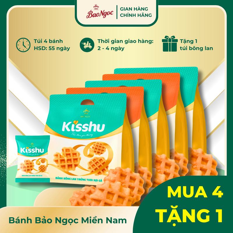 [Mua 4 Tặng 1] Bánh Mì Bông Lan Sợi Gà, Sợi thịt BBQ, Trứng Sữa Tươi Tiếp Sức Cho Cả Ngày Năng Động, Bánh Mì Tươi Bảo Ngọc