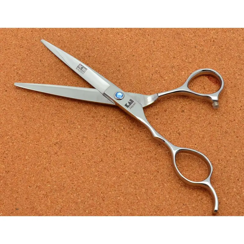 HAFON Kéo Cắt Tóc, Tay Trái, 5.5 Inch, Kéo Làm Tóc, Kéo Tay Trái, Kéo Thẳng, Kéo Cắt Mỏng, Thích Hợp Cho Tóc Mái 3