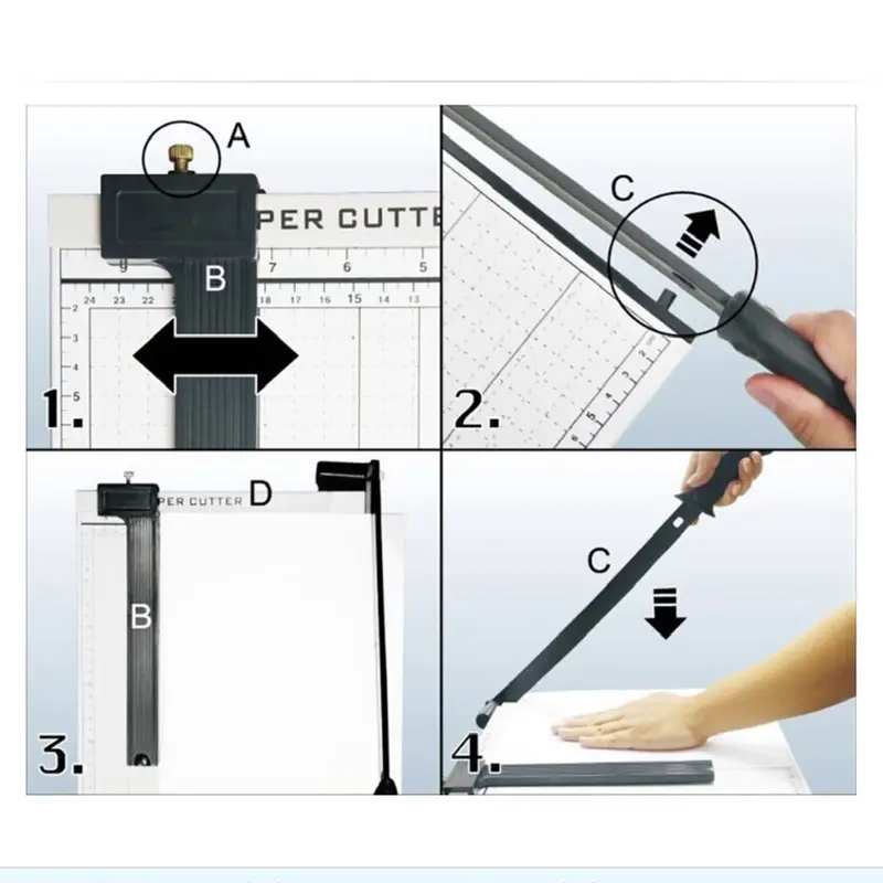 Bàn cắt giấy 829 Thép A4, A4+, B4, A3 - Thiết kế chuyên nghiệp 6