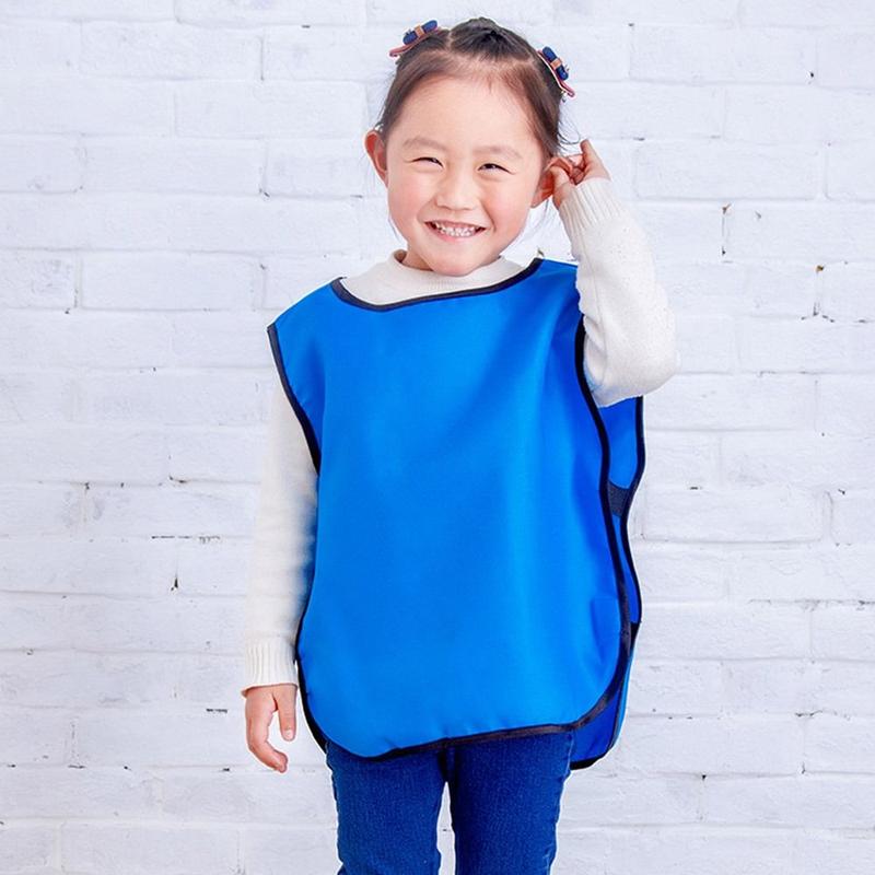 Product Introduction of Simple Waterproof Children Stain-Resistant Apron Vest Style Anti Dirty Sleeved Apron Multipurpose Breathable Kindergarten Aprons 11