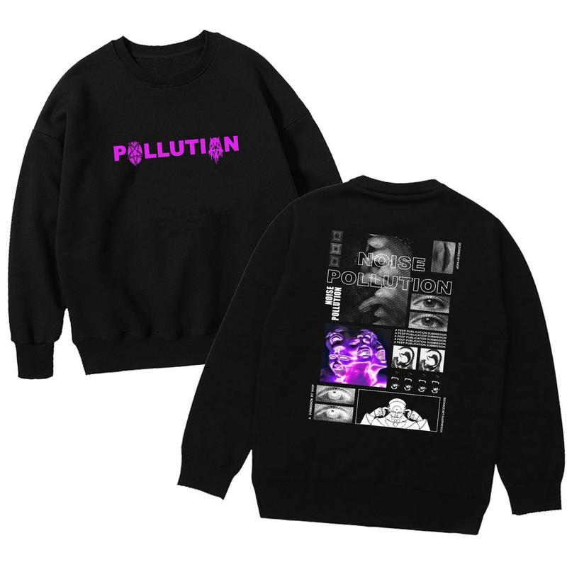 Sweater Pria Lengan Panjang Motif Aesthetic Printing Sweater Hoodie Bahan Fleece Sweater Crewneck Pria Sweater  by hnnna store Sablon Distro 7