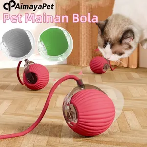 AimayaPet Pet Mainan Bola/Listrik Bergulir Cerdas Hewan Peliharaan Interaktif Otomatis/ Pet Mainan Anjing Kucing Bola Cat Rolling Ball