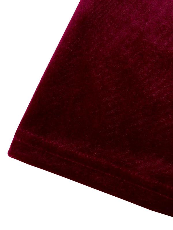 Women's Faux Pearl Decor Backless Ruched Velvet Dress, Elegant Cowl Neck Sleeveless Long Dress for Party Holiday Wedding Guest, Ladies Summer Clothes 6