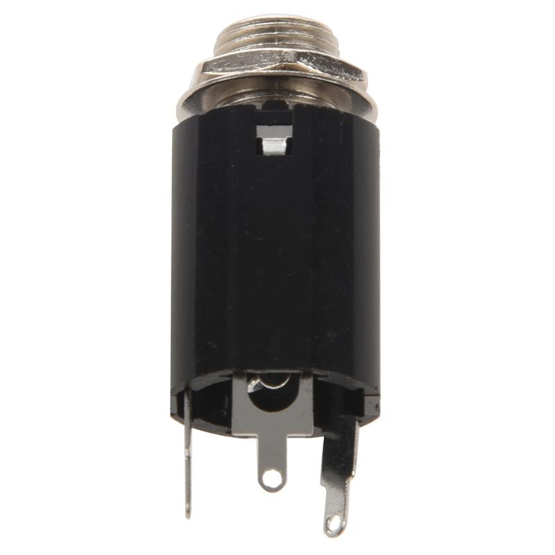 Giắc cắm ghim cuối guitar, màu đen, đầu vào 6,35, cho bất kỳ EQ guitar nào, đầu…