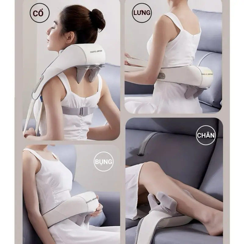 MÁY MASAGE CỔ VAI GÁY OKATO P11- Mô Phỏng Kỹ Thuật Masage số 8- Phù Hợp Với Dân Văn Phòng Và Người Cao Tuổi 6