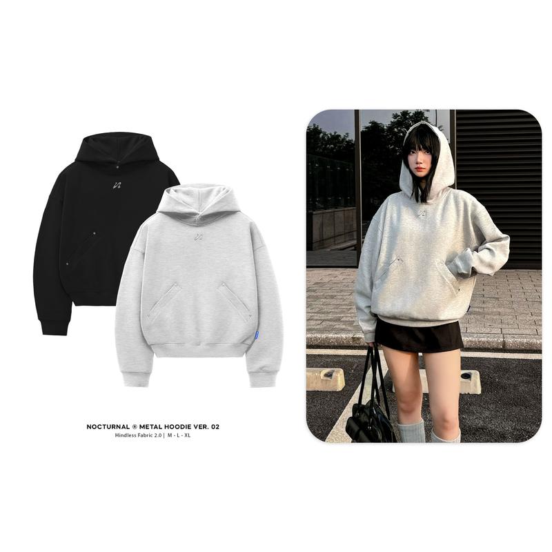 Áo Hoodie Trùm Đầu Form Boxy NOCTURNAL Metal Hoodie Unisex Nam Nữ Localbrand