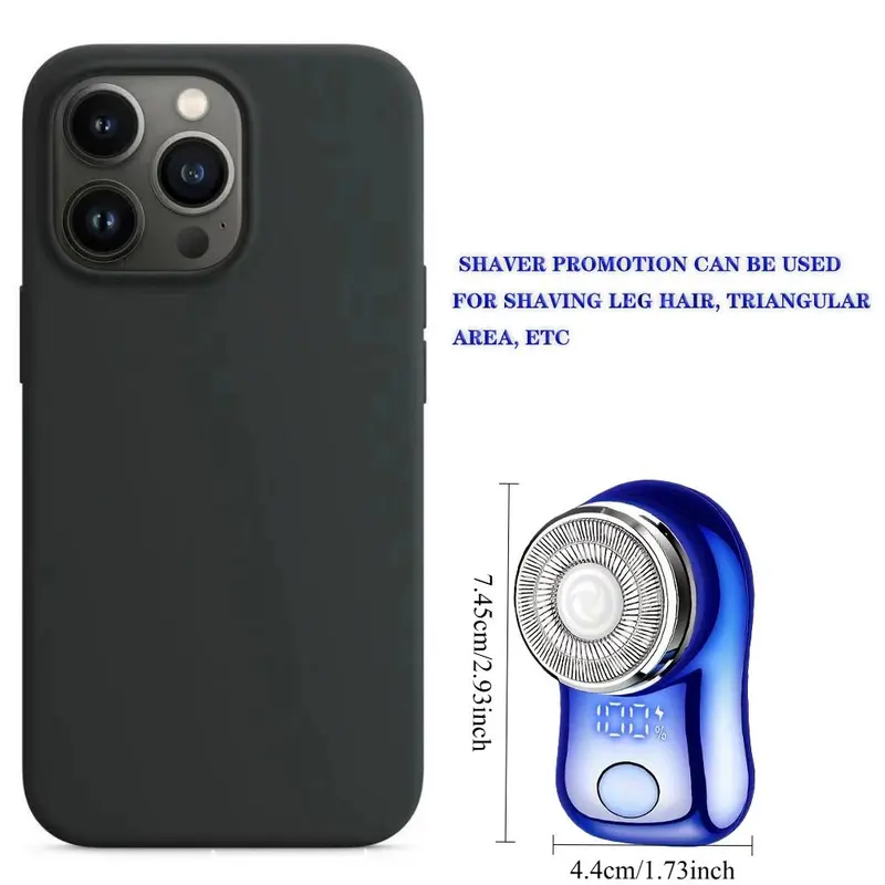 Portable Comfort Mini USB Rechargeable Shaver, Electric Beard Razor for Men, Wet & Dry Shaver for Home, Office, Car, Business Travel, Beard Care Machine, Sharp Electric Shaver, Shaver for Men, Facial Shaving Products, Shaver Razors 1