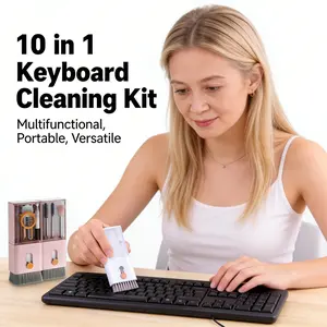 Set Pembersih Digital 10-in-1: Pemutih Angin Kencang, Pengangkut Magnetik, Sikat Khusus, Kain Mikrofiber, Ideal untuk Pembersihan Laptop, Keyboard, Gadget, Perangkat Elektronik Rumah & Kantor - Model [Model Name] - Panjang [Panjang cm] x Lebar [Lebar cm]
