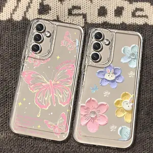 Ponsel Case untuk hp Samsung A57 A37 A16 A26 A56 A36 A35 A55 A15 A06 A17 A07 A05S A54 S24 FE A04 A13 A34 A24 A05 A25 A04E A23 A14 A12 A53 S23 Ultra S22  A73 A03 A32 A71 4G 5G Soft Casing