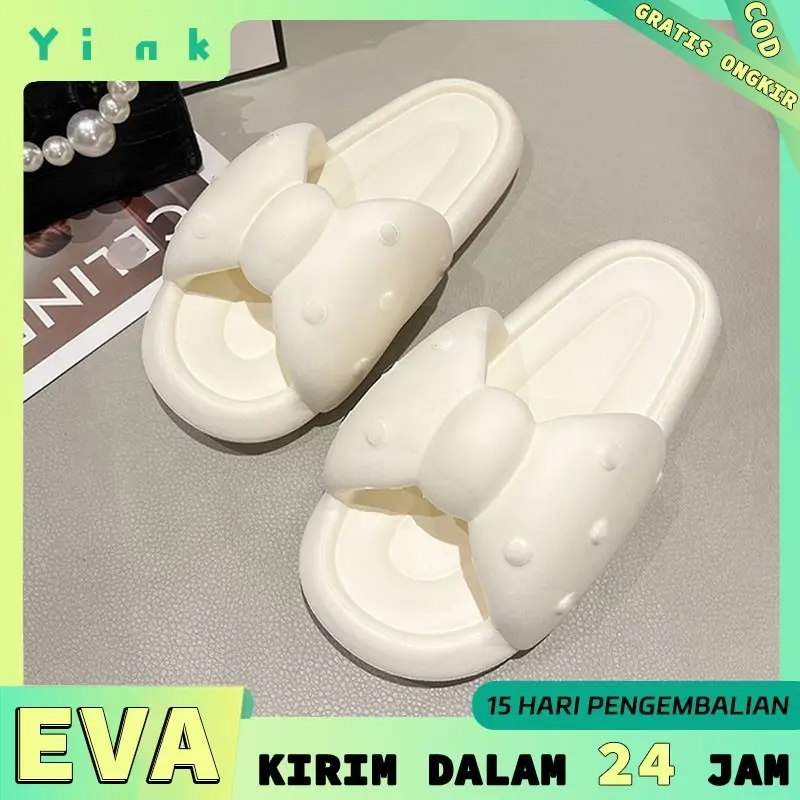 Sandal jelly wanita karet lucu murah rumah Sendal wanita kekinian dewasa cewek perempuan korea terbaru santai empuk EVA Shoes