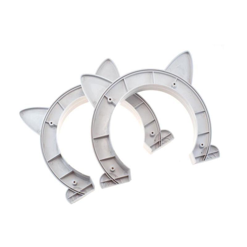 Product Introduction of Cat Door Dog Hole Access Direction Controllable Toy For Pet Training Dog Cats Kitten ABS Plastic Small Pet Gate Door Kit Cat Dog 6