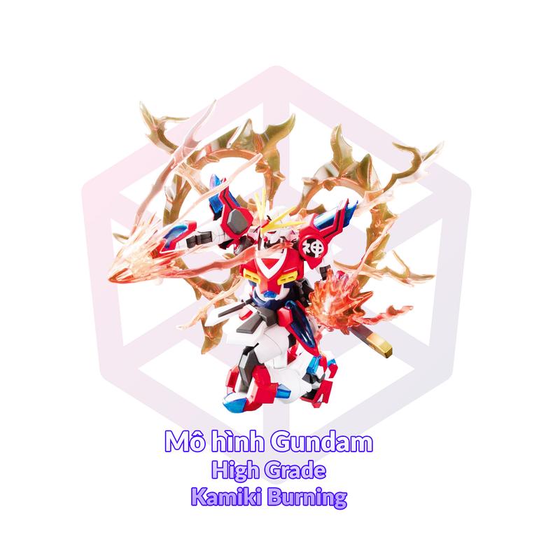 Mô hình Gundam Bandai HG 043 Kamiki Burning Gundam 1/144 Build Fighters Try [GDB] [BHG]